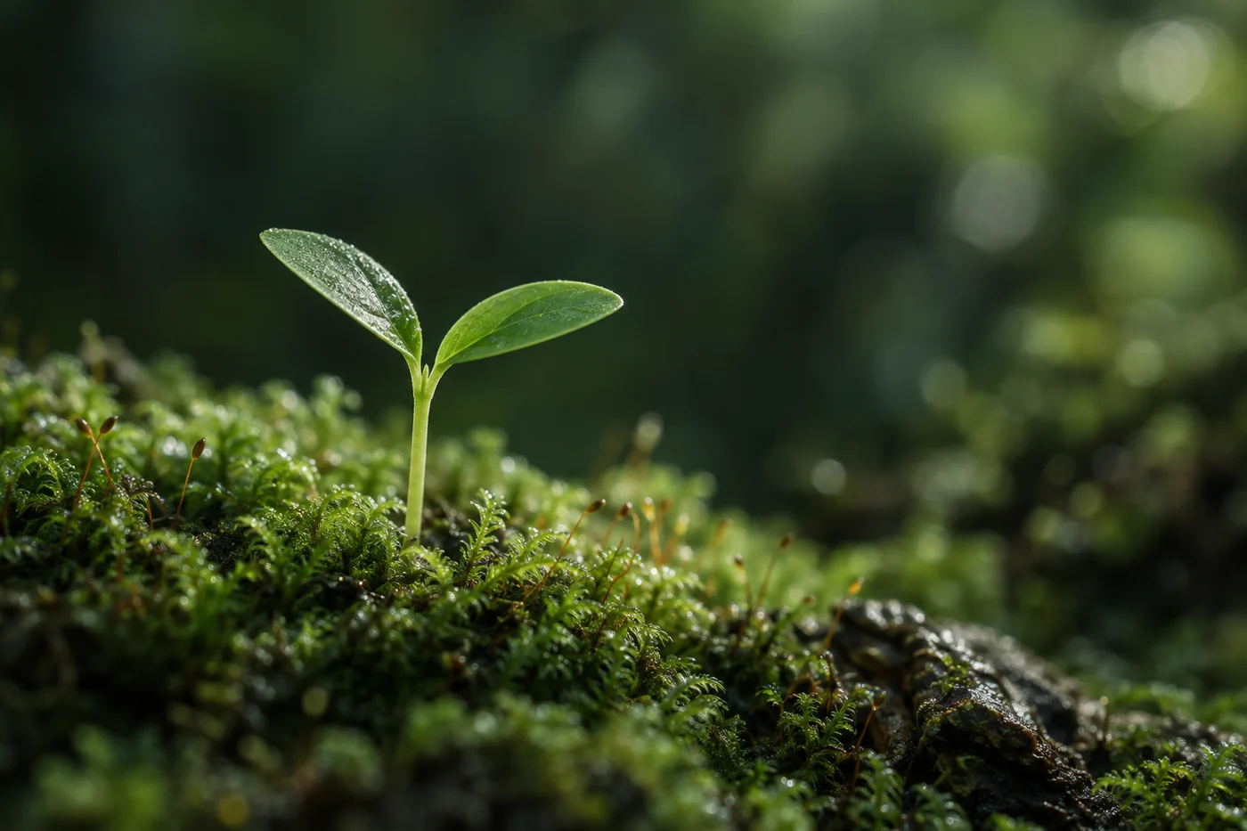 Sustainable materials & systems — artistic illustration